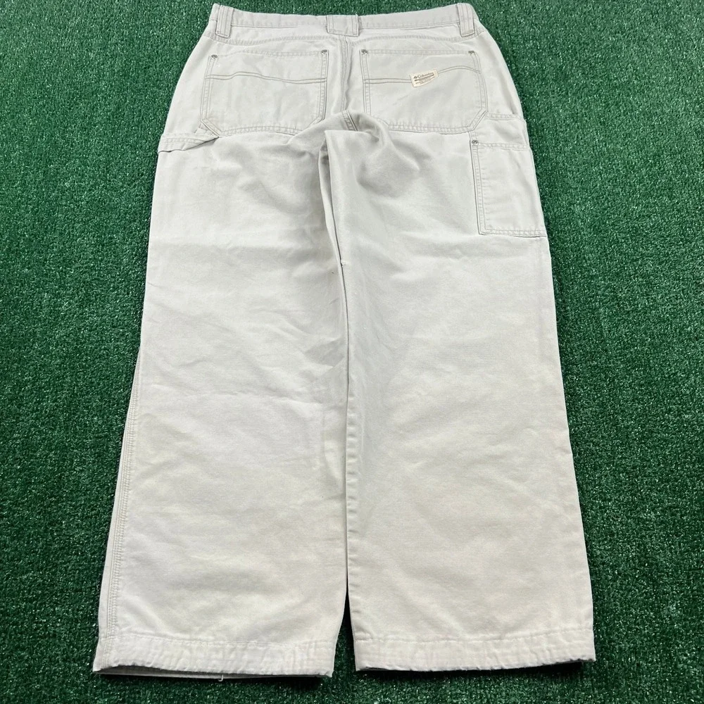 Vintage Columbia Carpenter Canvas Workwear Pants Mens 34x27